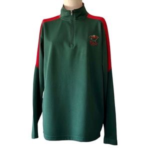 NHL WILDS NWOT Men’s  1/4 zip lightweight …